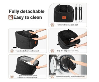 HEGGOOE Psí autosedačka pro malé/střední psy - 7