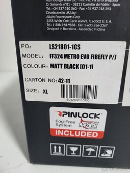 Helma na motorku LS2 Metro Evo Firefly + RUKAVICE ZDARMA - 7