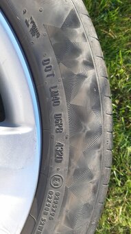 Litá kola Opel,17x7, 225/50 R17, pneu Continental - 7