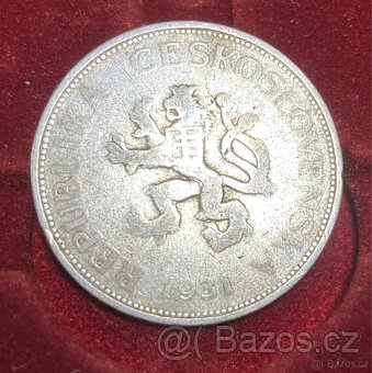 Stříbrné oběhové mince 1928 - 1932 ( 5 koruna ) - 7