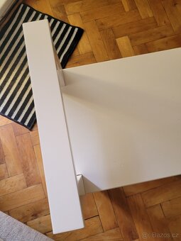 Bílá lavice s botníkem HEMNES zn. IKEA - 7