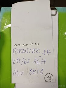 SUBARU ALU KOLA ORIGINÁL 215/65/16 - 5X100 - Č.12 - 7