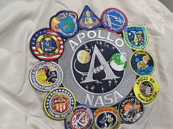 NOVÝ pánský béžový bomber NASA Apollo II - M - 7