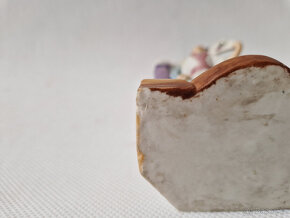 Starožitná porcelánová váza malovaný biskvit gejša Žacléř? - 7