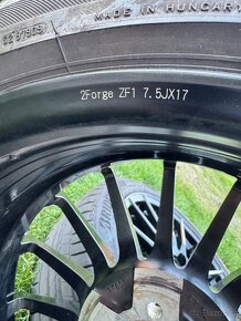 2FORGE ZF1 7,5x17 5x100 ET10 GLOSS BLACK 76 alu kola - 7