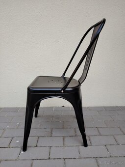 Nové gastro židle Paris, kov, černá, 4 kusy - 7