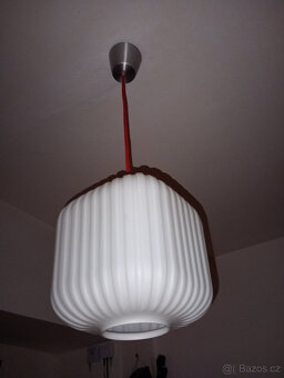 Lustr opálové sklo,brutalismus,70tky,KRYCHLE - 7