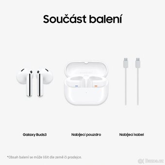 Sluchátka Samsung Galaxy Buds3 bílá - 7