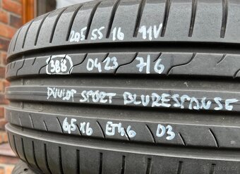 Letní kola Škoda Octavia 3 205/55 R16 Dunlop Bluresp. (0423) - 7