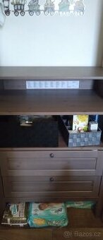 Přebalovací komoda Ikea +vanička+oblečení +set hnízdečko - 7