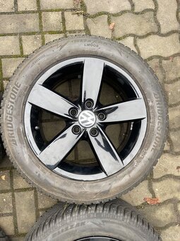 ORIGINÁL Alu Volkswagen, Škoda R16, 5x112 - TOP STAV, ZIMNÍ - 7