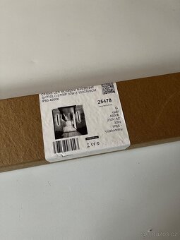 Černé LED nástěnné svítidlo strip 30W Z 100cm/8cm IP65 4500K - 7