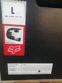 Prilba Fox V3 pilot velikost L - 7