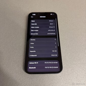 iPhone 14 128GB černý, pěkný stav, 12 měsíců záruka - 7