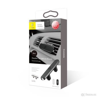 BASUES Double Clip Vehicle Mount Horizontal Type Black - 7