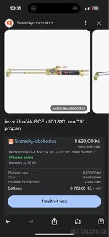 Řezací hořák GCE - 7