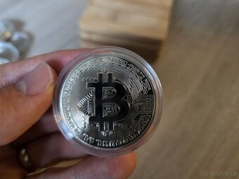 Bit coin mince zlatá / stříbrná - sběratelský suvenýr - 7