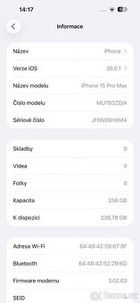 iPhone 15 Pro Max 256, 99% baterie - 7