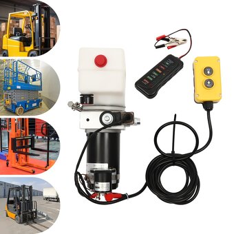 Hydraulické čerpadlo pro sklápěcí přívěs 12V - 7