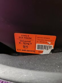 Autosedačka Britax römer king II ls - 7