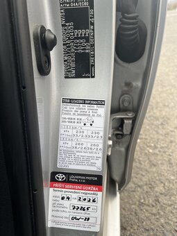 Toyota Corola servisní kniha - 7