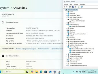 Dell latitude 7390 - Core i7-16gb-ram-256gb ssd-12,5 fhd-w11 - 7