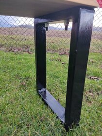 Lavice interier/exterier dřevo dub nohy kov - 7