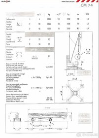 Stavební jeřáb CATTANEO CM 74 „PRONÁJEM” - 7