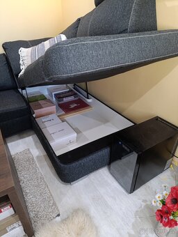 Rozkládací sedací souprava L s úl. prostorem - 7