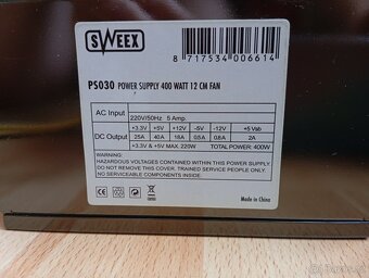 CD, DVD mechanika Writer SH-S223. Napájecí zdroj SWEEX PS 03 - 7