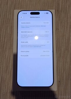 Apple iPhone 16 Pro Max 256 GB - Baterie 100% - 7