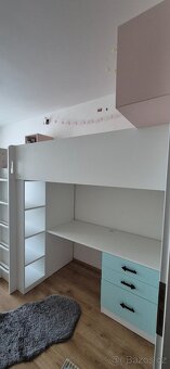 Ikea dětská patrová postel Smastad + ZDARMA matrace - 7