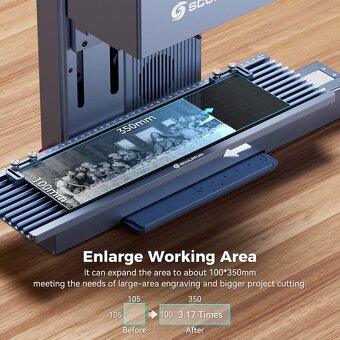 Slide Extension Kit pro Sculpfun G9 - v záruce - 7