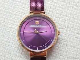 Pomeek Violet dámské hodinky kočka fialové - 7