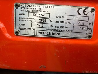 minibagr Kubota KX027 HI SPEC - 7