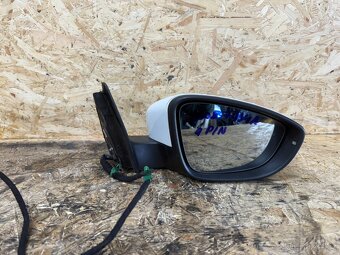 PRAVÉ ZPĚTNÉ ZRCÁTKO VW PASSAT B7 3C0857934A 9 PIN BÍLÉ - 7