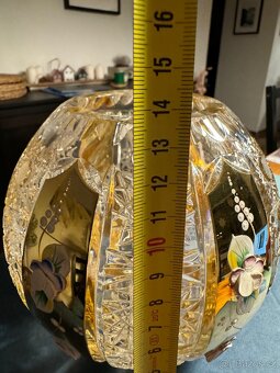 Bohemia Crystal by RUCKL broušená váza 14 cm nová - 7