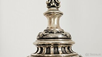 TOP Ag stříbro krucifix lotový punc rok 1858 UNIKAT - 7