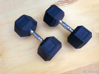 jednoručky činky - HEXA - sada 120kg - 7