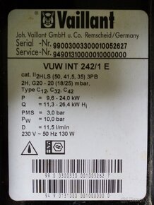 Vaillant VUW INT 242/1 E, Vaillant VU INT 260/1 XE - 7