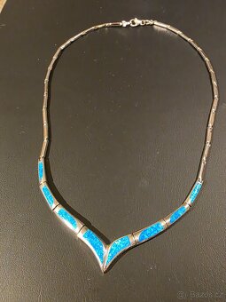 Stribrna souprava s opalem - 7