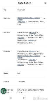 Prodám dětský psací stůl + židli - 7