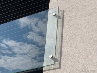 Skleněné zábradlí, francouzské okno - ČIRÉ sklo - 7