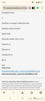 Pračka Candy CO 4104 TWM/1-S - 7