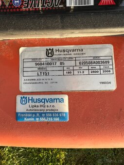 Zahradní traktor Husqvarna LT 151 - 7