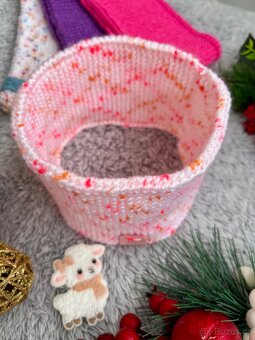 Dětská/ dívčí pletená čelenka ,,sv.růžová" NOVÉ - 7