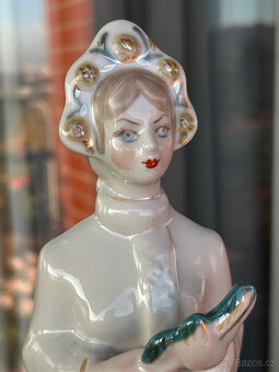 Porcelánová soška Sněhurka 25 cm, Polonne USSR - 7