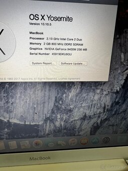 Prodám starý MacBook 5,2 z roku 2008 - 7