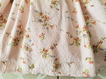 Nádherné šaty luční kvítí Next 104 růžové meruňkové - 7