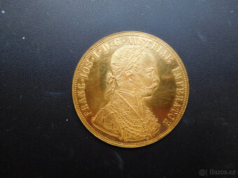 Zlatý 4 dukát Františka Josefa I. r. 1873 - 7